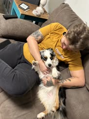 it melts my heart that my dog loves my girlfriend ðŸ©·