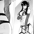 Yor surprised by her mission outfit