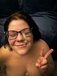 Glasses Girl Peace Sign