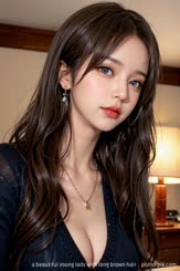 a beautiful young lady with long brown hair . 