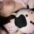 Baby Moo and Stuffie moo