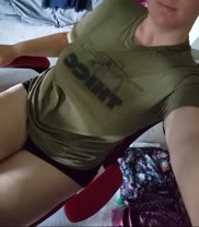 Working [f]rom home I get to wear whatever I want. Bra never required! ðŸ˜†