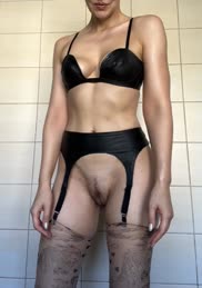 Leather lingerie