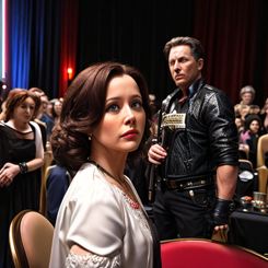 Dana dearmmond  at movie scene  highly detailed  
