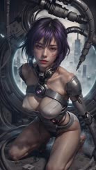 a woman in a sexy outfit with a gun in her hand