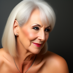 horny mature woman  years old face after good sex  High Resolution Textures 