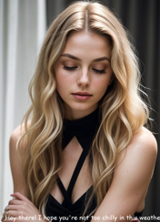 Hey there, pretty blonde bombshell!
