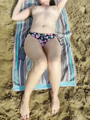 F on the: beach