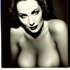 seductive mature woman  years old face after good sex  polaroid 