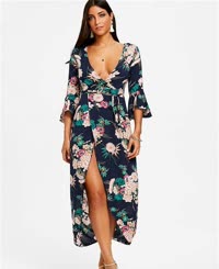 SchÃ¶ne Frau in floral Dress