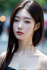 a beautiful young lady with long dark hair . 