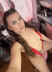Cat Wearing Bikini Takes Selfie