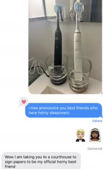 Ireachedthetoothbrushmilestonewithher 