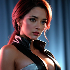 Kira kenyon  at movie scene  highly detailed  