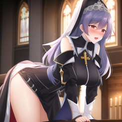 Hardcore Sex in the church  ultra detailed 