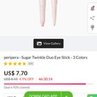 Peripera Sugar Twinkle Duo Eye Stick â€” glitter got in my eyes :( 