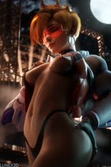 SexyToplessTracer LuneX  Overwatch 