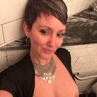 Restaurant selfie before getting laid