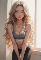 Blonde Barbie Doll with Blue Eyes and Pornstar Boobs