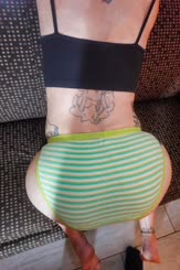 VintageStripedVScottonpanties    