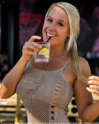 Lemon in a Glass: A Woman with a Naughty Posing