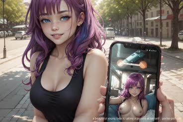 a beautiful young lady is taking a picture of herself . 