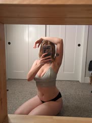 Cum on my page and see me take off my bra