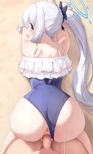 Pounding Miyakoâ€™s Booty (Blue Archive)