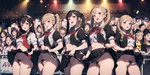 a group of women standing in a row wearing uniform