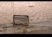 Frameless shower door leaks at hinge - How to fix?