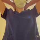 I’m a Filipina nurse that doesn’t wear a bra under her scrubs! Do you think any of my patients will notice? [F33]