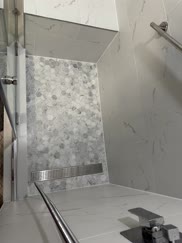 Water that seeps thru grout - where does it go?
