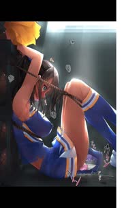 Not quite how she imagined cheer practice to go