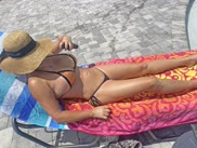 I love showing off my MILF body in tiny bikinis