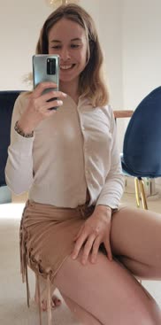 Miniskirt with a cardigan sounds boring, but I think it's not... [F]
