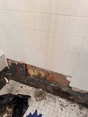 Structural of tile shower
