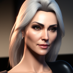 slutty hot mature woman  years old face after good sex  unreal engine  highly detailed 