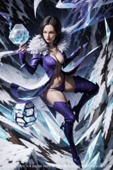 a female in a purple outfit is holding a soccer ball 