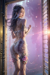 Fantasy Porn: A Naked Mermaid with Flowers on Her Butt