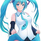 Just a peek of Miku's pussy