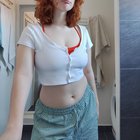 [F] One selfie before going to a grocery^