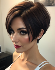 milf with short hair 
