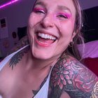 The smile of a happy cumslut