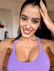 Purple Tank Top Girl: Naughty or Nice?