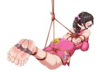 Xiaoyu all strung up