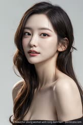 a beautiful young woman with long dark hair . 