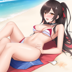 Naughty Sex on the beach with the Student  ultra detailed 