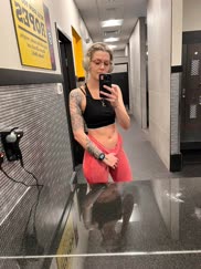 Home alone after a workout, not sure how to keep myself busy without my BF in town â€¦