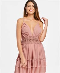 SchÃ¶ne Frau in Pink Dress