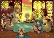 Welcome to our restaurant! Clothes are optional, bondage is mandatory. We reserve the right to enforce these rules on anyone :)
